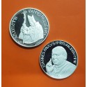 2 MONEDAS X VATICANO 5 EUROS 2002 + VATICANO 10 EUROS 2002 PAPA JUAN PABLO II Año I 2 MONEDAS DE PLATA PROOF NO ESTUCHE