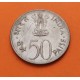 INDIA 50 PAISE 1964 1889 J. NEHRU KM 56 MANCHITAS MONEDA DE NICKEL MBC+ sombras