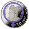 @COLORES@ ESPAÑA 10 EUROS 2021 EMILIA PARDO BAZAN 8 de MARZO DIA DE LA MUJER MONEDA DE PLATA PROOF ESTUCHE FNMT