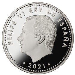@COLORES@ ESPAÑA 10 EUROS 2021 EMILIA PARDO BAZAN 8 de MARZO DIA DE LA MUJER MONEDA DE PLATA PROOF ESTUCHE FNMT