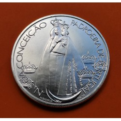 . 1000 ESCUDOS 1996 PORTUGAL VIRGEN DE LA CONCEPCION PLATA SC-