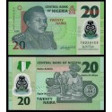 NIGERIA 20 NAIRA 2007 GENERAL MURTALA y ALFARERA Pick 34B BILLETE DE PLASTICO/POLIMERO SC Africa UNC BANKNOTE Polymer