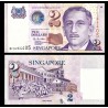 SINGAPUR 2 DOLARES 1999 Educación NIÑOS EN LA ESCUELA y PRESIDENTE Pick 38 BILLETE SC Singapore $2 UNC BANKNOTE