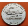 ISLA DE MAN 1 CORONA 1995 AVIONES DE LA 2ª GUERRA MUNDIAL FOKKER G.1A KM.511 MONEDA DE NICKEL SC 1 Crown WWII