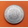 INGLATERRA 25 PENIQUES 1972 BODAS DE PLATA KM.917 MONEDA DE NICKEL EBC UK Silver Wedding 25 Pence