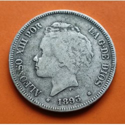 .AMADEO I 5 PESETAS 1871 * 18/71 SDM PLATA ESPAÑA 4 DURO SILVER