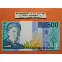 . BELGICA 500 FRANCOS 1998 RENE MAGRITTE Pick 149 EBC Francs