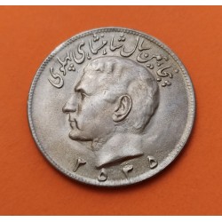 .IRAN 5 KRAN (RIALS) 1902 AH1320 LEON CON ESPADA PLATA SILVER KM