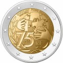 .@ENVIO INMEDIATO@ FRANCIA 2 EUROS 2021 UNICEF 75 ANIVER. UNA MONEDA PARA CADA NIÑO 1ª MONEDA CONMEMORATIVA SC France euro coin