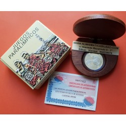 ESPAÑA 1000 PESETAS 2000 ATLETISMO CIEGOS SIDNEY PLATA ESTUCHE