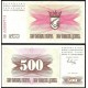 BOSNIA 500 DINARA 1992 ESCUDO VALOR Pick 14 BILLETE SC UNC BANKNOTE 500 DINAR HERZEGOVINA