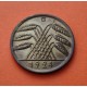 @RARA@ ALEMANIA 50 RENTENPFENNIG 1924 G CEREALES República del WEIMAR KM.34 MONEDA DE LATON EBC Germany 50 Reichspfennig