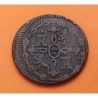 ESPAÑA Rey FERNANDO VII 8 MARAVEDIES 1817 Ceca de JUBIA KM.461 MONEDA DE COBRE MBC- Spain 8 Maravedis R/2