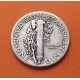 ESTADOS UNIDOS 10 CENTAVOS DIME 1937 P MERCURY KM.140 MONEDA DE PLATA MBC+ USA silver coin
