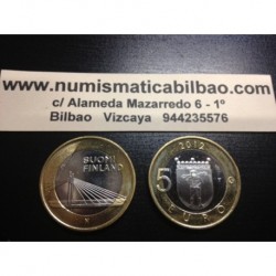 5 EUROS 2013 FINLANDIA Nº 15 LAPONIA PUENTE BIMETALICA SC