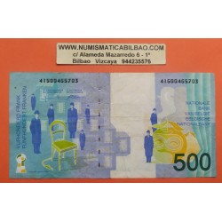 . BELGICA 500 FRANCOS 1998 RENE MAGRITTE Pick 149 EBC Francs