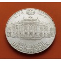 0,50 ONZAS x AUSTRIA 100 SCHILLINGS 1976 1776 TEATRO NACIONAL KM.2390 MONEDA DE PLATA SC- Osterreich silver