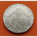 0,50 ONZAS x AUSTRIA 100 SCHILLINGS 1976 ESQUIADOR Reverso con AGUILA PEQUEÑA KM.2928 MONEDA DE PLATA SC- Osterreich silver