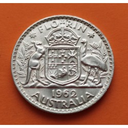 .AUSTRALIA 1 FLORIN 1951 CETROS PLATA SC Silver KM*47 Jubilee