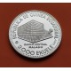 @RARA@ GUINEA ECUATORIAL 2000 EKUELE 1980 GUEPARDO AFRICANO KM.58 MONEDA DE PLATA PROOF