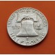 ESTADOS UNIDOS 1/2 DOLAR 1958 D BENJAMIN FRANKLIN KM.163 MONEDA DE PLATA MBC++ Half Dollar silver
