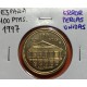 2 monedas x @ERROR PERLAS UNIDAS@ 100 PESETAS 1997 TEATRO REAL LATON Flor de Lis ARRIBA+ABAJO SC- VARIANTE CATALOGADA España