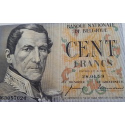 BELGICA 100 FRANCOS 1959 ANSIAUX VICENT Pick 129A BILLETE MBC Belgium 100 Francs banknote PVP NUEVO 180€