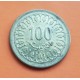 TUNEZ 100 MILLIEMES 1983 REPUBLICA KM.309 MONEDA DE LATON SC- Tunisia Tunisie 100 Francs Ex Colonía de Francia