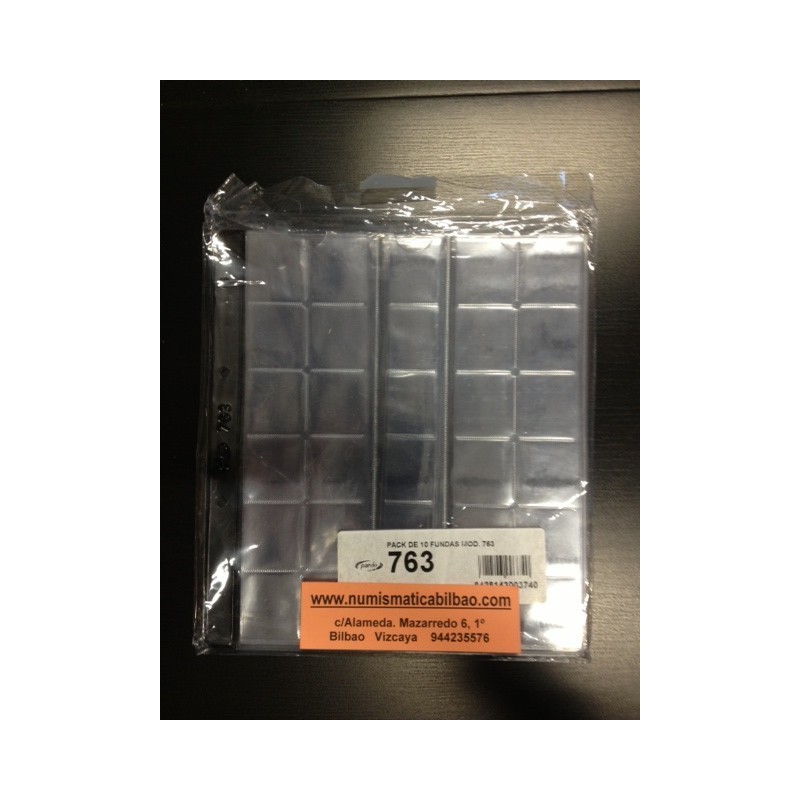 PARDO HOJA PARA MONEDAS 763 Transparente (29 milimetros)
