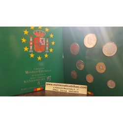 ESPAÑA 1993 CARTERA FNMT SERIE 1+5+10+25+50+100+200+500 PESETAS