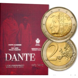 . 2015 SAN MARINO 2€ EUROS DANTE ALIGHIERI MONEDA CONMEMORATIVA