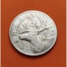 CANADA 25 CENTAVOS 1947 CARIBU y REY JORGE VI KM.35 MONEDA DE PLATA MBC- silver Quarter coin POST WWII