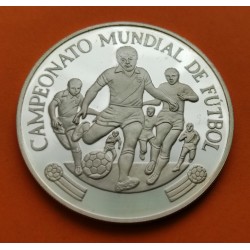 PERU 5000 SOLES DE ORO 1982 CAMPEONATO MUNDIAL DE FUTBOL ESPAÑA 82 KM.284 MONEDA DE PLATA PROOF