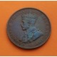 AUSTRALIA 1 PENIQUE 1924 REY JORGE V @TIPO NO CANGURO@ KM.23 MONEDA DE BRONCE MBC 1 Penny GEORGIUS V