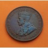 AUSTRALIA 1 PENIQUE 1924 REY JORGE V @TIPO NO CANGURO@ KM.23 MONEDA DE BRONCE MBC 1 Penny GEORGIUS V