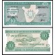 BURUNDI 10 FRANCOS 1997 FILIGRANA Y ESCUDO Pick 33D BILLETE SC Africa UNC BANKNOTE 10 Francs Amafranga