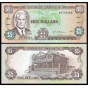 JAMAICA 5 DOLARES 1991 NORMAN MANLEY PICK 70D BILLETE SC BANKNOTE UNC DOLLARS