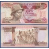GHANA 50 CEDIS 1986 NIÑOS CONSTRUYENDO UNA ESCUELA Pick 25 BILLETE SC Africa UNC BANKNOTE