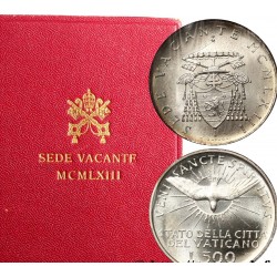 .VATICANO 5 LIRAS 1939 SEDE VACANTE PLATA SILVER KM.20 VATICAN