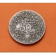 MARRUECOS 50 CENTIMOS 1921 ESTRELLA YUSUF KM.35.1 MONEDA DE NICKEL MBC-+ Morocco 50 Centimes EMPIRE CHERIFIEN
