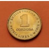 NICARAGUA 1 CORDOBA 1987 GORRO DE SANDINO LIDER REVOLUCIONARIO KM.43A MONEDA DE LATON SC-