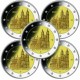 ALEMANIA 2 EUROS 2021 A+D+F+G+J SAJONIA Catedral de MAGDEBURGO 1ª MONEDA CONMEMORATIVA SC Germany BRD