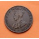 AUSTRALIA 1/2 PENIQUE 1919 REY JORGE V y VALOR KM.23 MONEDA DE BRONCE MBC 1 Penny GEORGIUS V