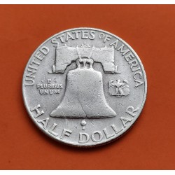 ESTADOS UNIDOS 1/2 DOLAR 1962 P FRANKLIN PLATA US HALF DOLLAR SC