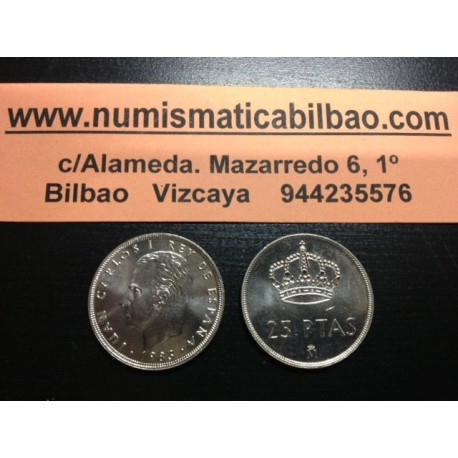 ESPAÑA 25 PESETAS 1983 M JUAN CARLOS I SIN CIRCULAR