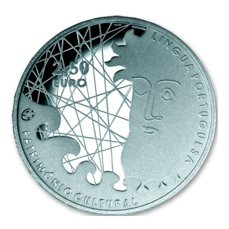 PORTUGAL 2,50 EUROS 2009 LENGUA PORTUGUESA LUSOFONIA PATRIMONIO CULTURAL MONEDA DE NICKEL SC