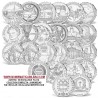 11,67 ONZAS de PLATA PURA x AUSTRIA 100 SCHILLINGS 1974 a 1979 PLATA SC- 24 MONEDAS Osterreich silver