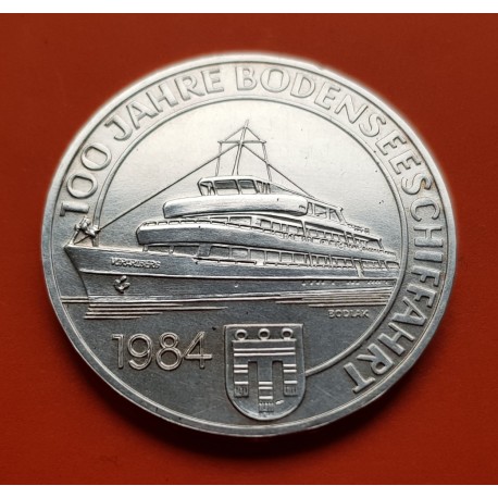 AUSTRIA 500 SCHILLINGS 1984 BARCO BODLAK KM.2967 MONEDA DE PLATA SC Osterreich silver coin