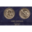 ESTADOS UNIDOS 1 DOLAR 2007 P PRESIDENTE N. 4 JAMES MADISON SC