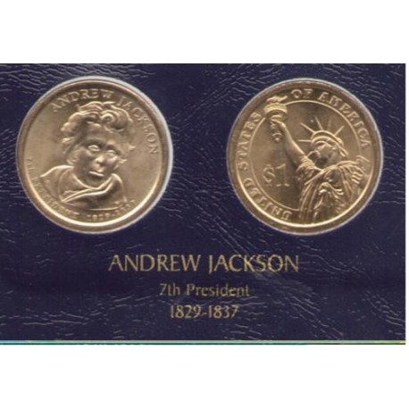ESTADOS UNIDOS 1 DOLAR 2008 P PRESIDENTE N. 7 ANDREW JACKSON SC